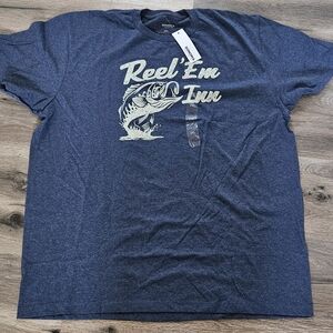 Sonoma Navy Graphic Tee with Fish Design